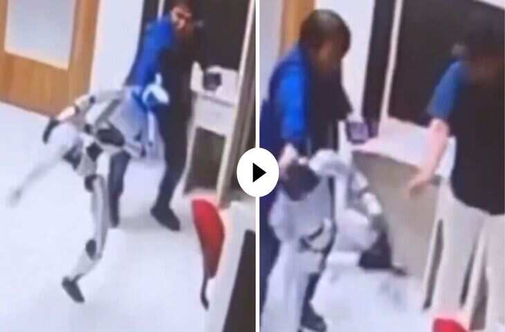 Video: AI रोबोट का अजीब व्यवहार, अचानक मालिक पर बरसाईं लातें, इंटरनेट पर मचा हड़कंप