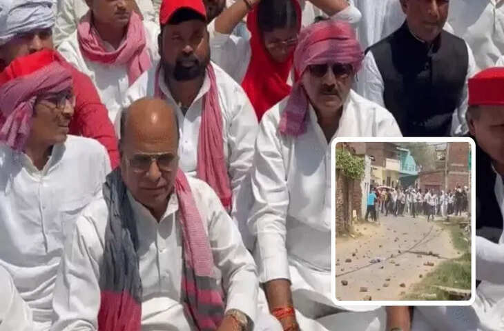 गाजीपुर में सियासी तनाव: नाबालिग से दुष्कर्म-हत्या मामले में सपा प्रतिनिधिमंडल पर पथराव, कई नेता घायल