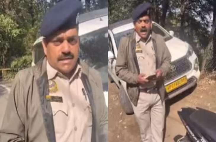 शिमला में वीवीआईपी मूवमेंट के दौरान विवाद, ASI ने टैक्सी चालक को मारी लात; वीडियो वायरल