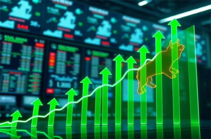 Share Market Opening : सप्ताह के दूसरे दिन बाजार में छाई हरियाली, सेंसेक्स 1100 अंक उछला, निफ्टी 22,800 पार