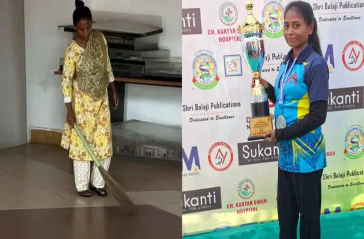 स्वर्ण पदक विजेता दिव्यांग खिलाड़ी की संघर्षभरी कहानी, 10 साल से खेल निदेशालय में झाड़ू लगाने को मजबूर