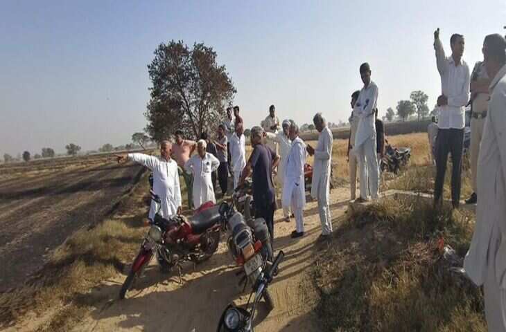 आग के लिए खराब तारों को जिम्मेदार ठहराया गया, सिरसा के किसानों ने तत्काल राहत की मांग की