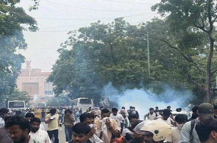 दिल्ली में CJP का संसद मार्च उग्र, पुलिस ने किया लाठीचार्ज और आंसू गैस का इस्तेमाल; फुटेज में देंखे कई प्रदर्शनकारी घायल