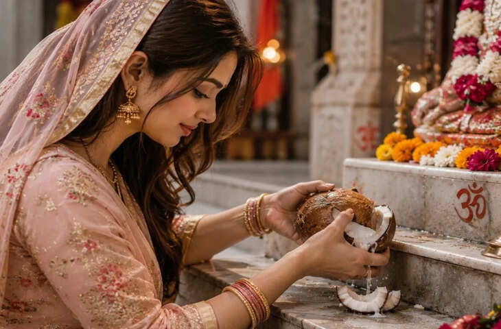 शुभ कार्यों से पहले नारियल क्यों फोड़ा जाता है? जानिए इसके पीछे की धार्मिक मान्यता और महत्व