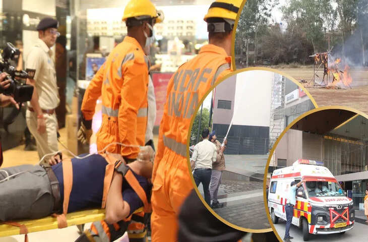 लखनऊ में सायरन बजते ही ब्लैकआउट, एयर रेड से पहले छुप गए लोग, पुलिस लाइंस में सीएम योगी ने देखी मॉकड्रिल