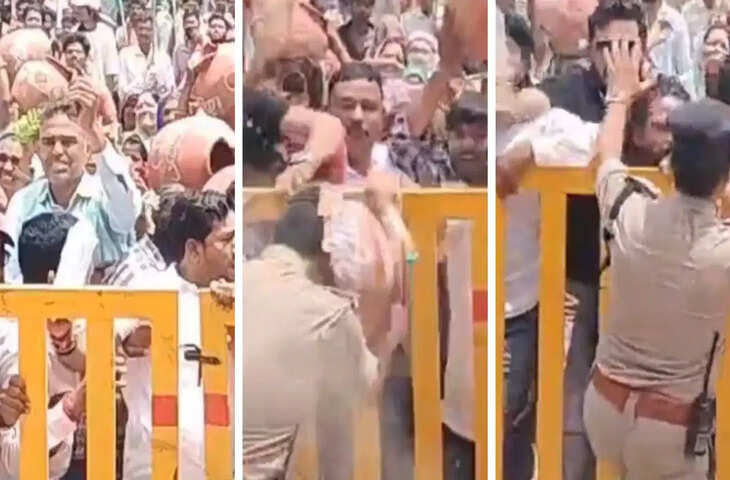धार में दूषित पेयजल पर बवाल, कांग्रेस का मटके फोड़ प्रदर्शन; थाना प्रभारी घायल, वीडियो वायरल
