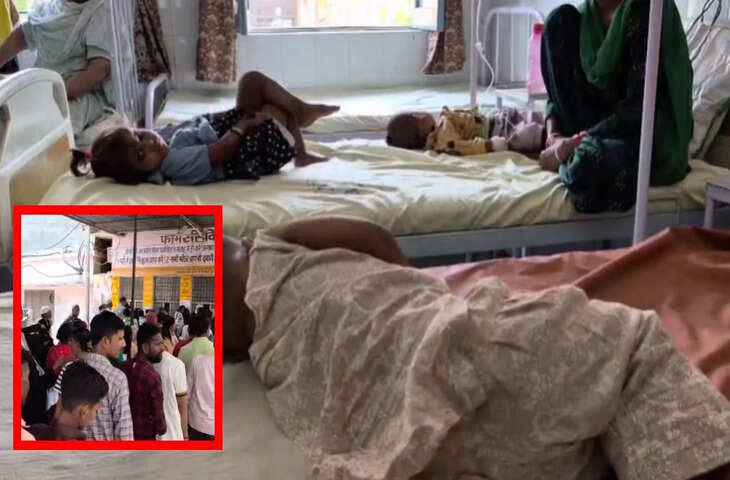 बरेली जिला अस्पताल में अव्यवस्था: 30 बेड पर 40 बच्चों का इलाज, गर्मी में बिगड़े हालात