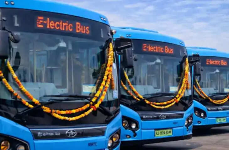 प्रदेश के 8 शहरों में चलेंगी 675 ई-बसें, मुख्यमंत्री ने 24 इलेक्ट्रिक बसों को दिखाई हरी झंडी; जयपुर को मिलीं 4 नई बसें