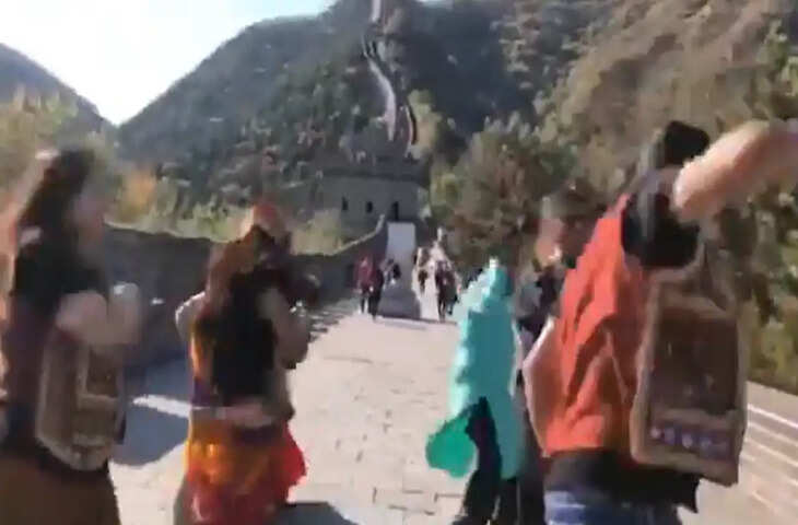 चीन की ग्रेट वॉल पर भारतीय ने गरबा किया, वीडियो ने मचा दी इंटरनेट पर धूम