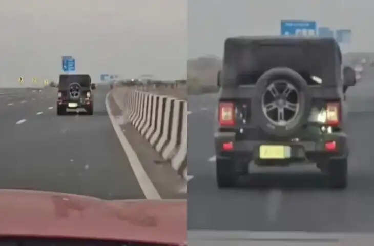 चालान से बचने के लिए थार वाले ने लगाया जुगाड़, अब उसका Video हो रहा है खूब वायरल