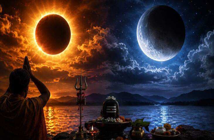 सावन में बड़ा खगोलीय संयोग, एक पखवाड़े में पड़ेंगे सूर्य और चंद्र ग्रहण; जानें रक्षाबंधन की तिथि-मुहूर्त&nbsp; पर क्या होगा असर&nbsp;