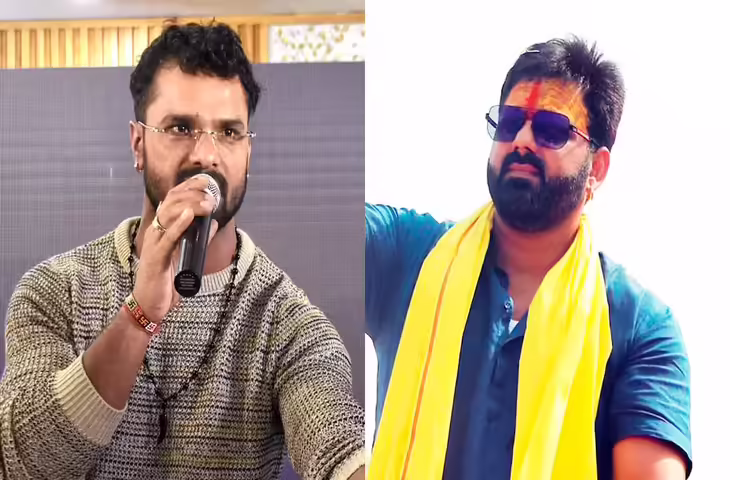 भोजपुरी स्टार पवन सिंह और खेसारी लाल यादव के बीच विवाद, चुनावी राजनीति ने बढ़ाई दूरियाँ