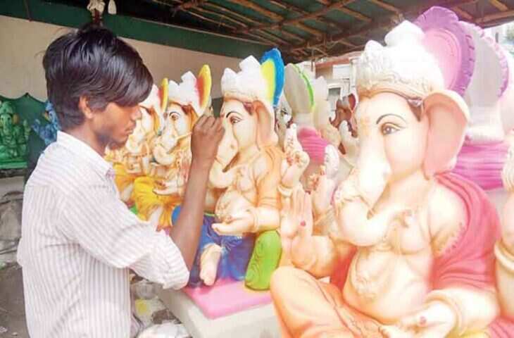 Dharamashala गणेश चतुर्थी के लिए सजने लगा बाजार, तेज हुई तैयारियां