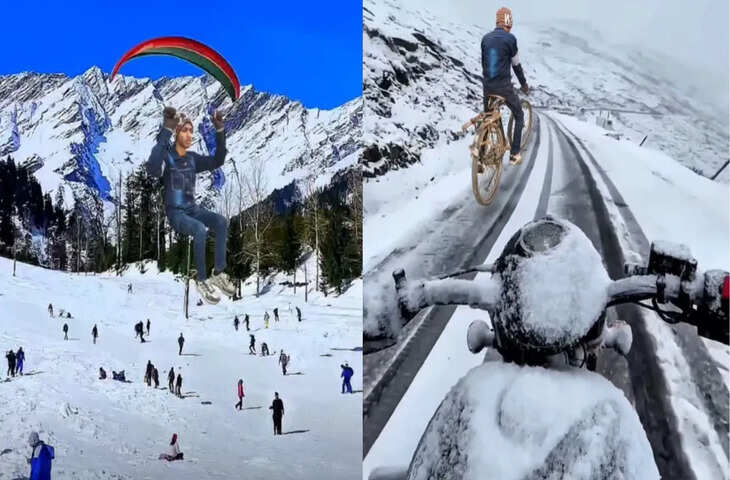 लड़के ने बिना मनाली गए बनाई ऐसी Reel, देखते ही लोगों ने पीट लिया माथा