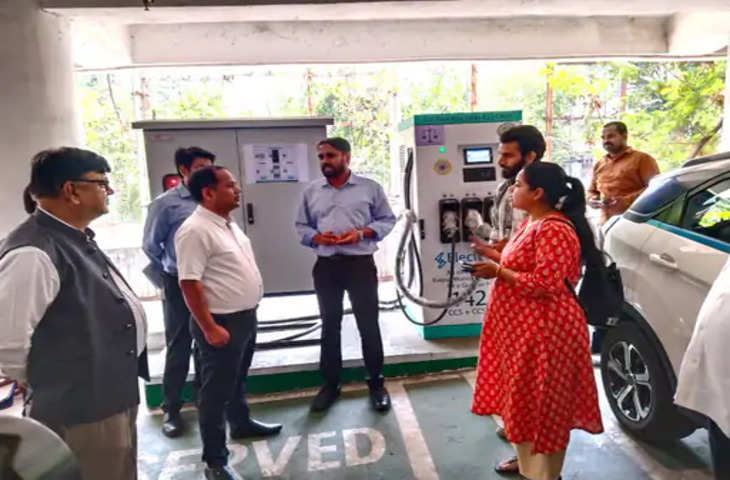 Raipur में ई-वाहन चार्जिंग स्टेशन शुरू: प्रति यूनिट 18 रुपए लगेंगे चार्ज