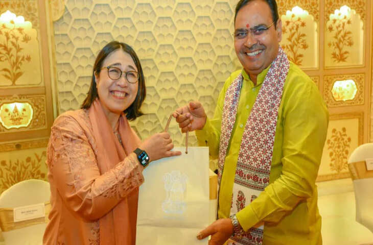 सीएम भजनलाल शर्मा ने एडीबी कंट्री डायरेक्टर मियो ओका से की मुलाकात, जानें राज्य के किन मुद्दों पर हुई चर्चा