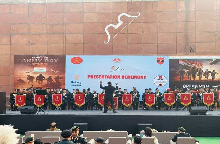 जयपुर में आर्मी सिम्फनी बैंड का देशभक्ति से भरा भव्य संगीत कार्यक्रम, वीडियो में देखें जवाहर कला केंद्र में गूंजा सैन्य संगीत