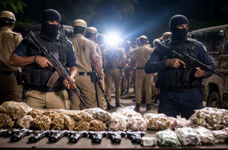 राजस्थान पुलिस का बड़ा अभियान, फुटेज में देखें 19 जिलों में 214 अपराधी गिरफ्तार, हथियार और ड्रग्स जब्त