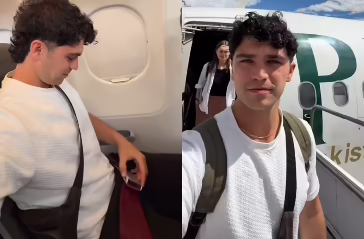 फिर उड़ी पाकिस्तान धज्जियाँ! PIA की फ्लाइट में बैठ&nbsp;आयरिश टूरिस्ट ने कहा&nbsp;- 'यह सबसे खतरनाक एयरलाइन है?' वीडियो हुआ वायरल