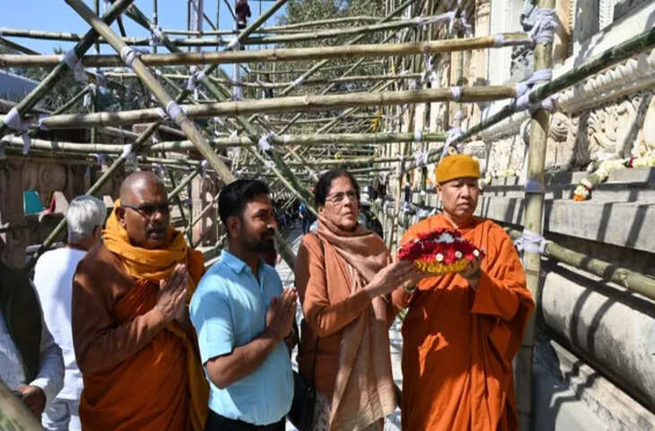 विश्व धरोहर महाबोधि मंदिर में हाइड्रो-क्लीनिंग कार्य शुरू, संरक्षण में अंतरराष्ट्रीय सहयोग