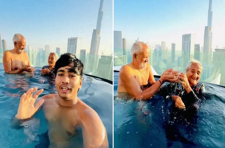 दिल छू लेने वाला VIDEO: पोते ने दादा-दादी को पहली बार घुमाया दुबई, वीडियो में वायरल हुआ रिएक्शन&nbsp;
