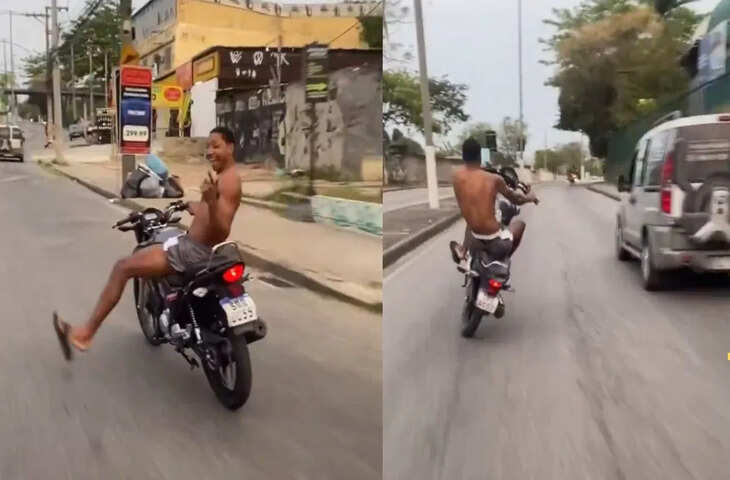 बाइक रीडिंग करते बंदे ने दिखाए गजब के करतब, लेकिन वीडियो देख भड़क उठे लोग 
