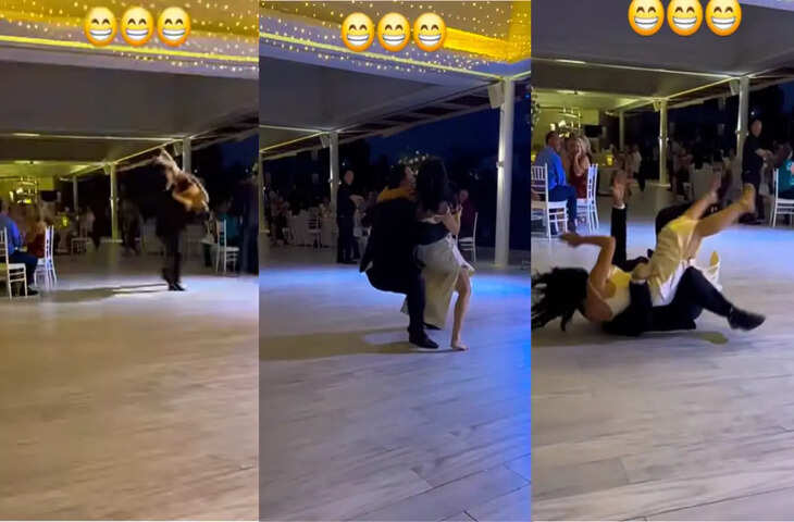 महिला को गोद में उठाने की कोशिश में हुआ ऐसा कारनामा, VIDEO देखकर सब हंसते-हंसते हो गे लोट-पोट&nbsp;