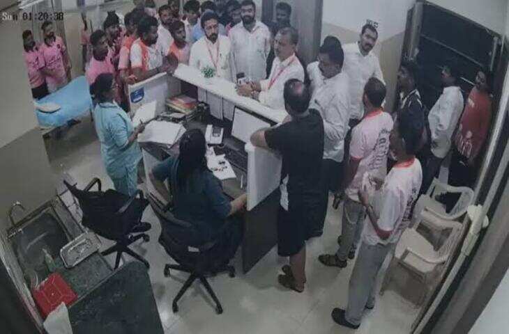पालघर में शिवसेना पदाधिकारियों पर अस्पताल में मारपीट का आरोप, बिल विवाद के बाद हुआ हंगामा; CCTV में कैद घटना