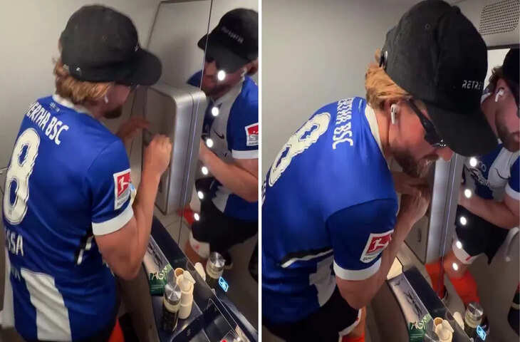 उड़ते प्लेन में बना जिम? जर्मनी के शख्स का वायरल वीडियो