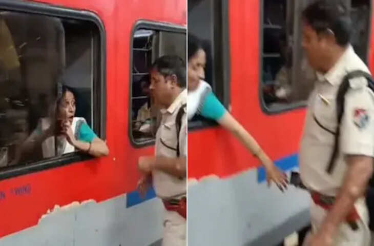 RPF जवान ने झपट्टा मारकर छीन लिया विंडो सीट पर बैठी महिला का फोन, फिर जो हुआ वो VIDEO में देखे आप भी रह जायेंगे दंग&nbsp;