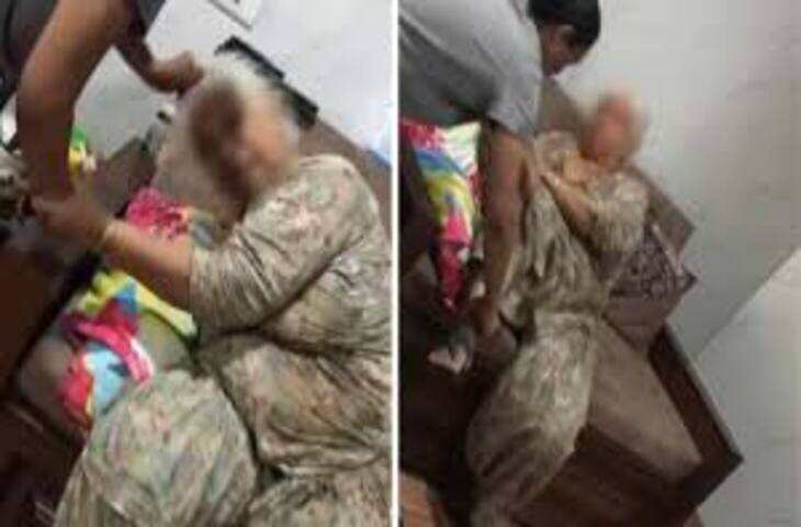 बहू ने सास को पीटा, बाल पकड़कर झिंझोड़ा, सोफे पर पटका, गिलास-थप्पड़ मारे, पोता VIDEO बनाता रहा, गुरदासपुर SSP से रिपोर्ट तलब