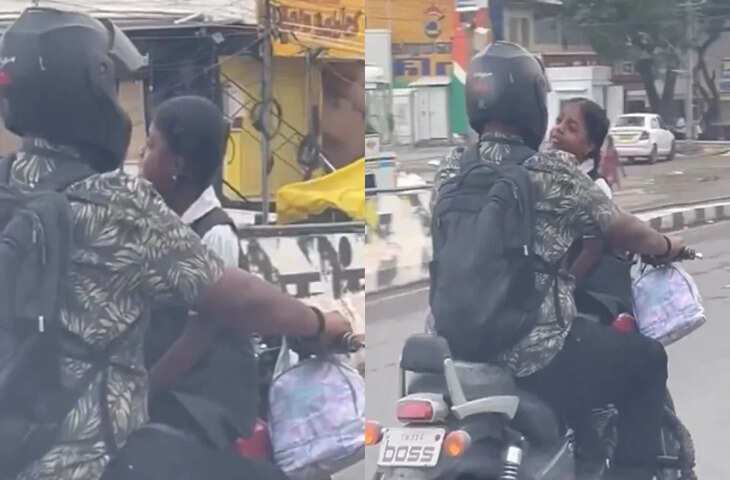 बाप ने अपने साथ बेटी की जिंदगी को भी खतरे में डाला, Video देख समझ जाएंगे कैसे