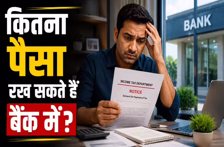 Bank Account Rules:&nbsp;बैंक खाते में कितनी नकदी जमा करना सुरक्षित है? जान ले वरना आ सकता इनकम टैक्स विभाग का नोटिस