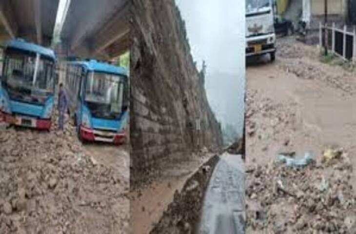 हिमाचल प्रदेश में भारी बारिश से बिलासपुर में जनजीवन अस्त-व्यस्त, सैकड़ों सड़कें बंद