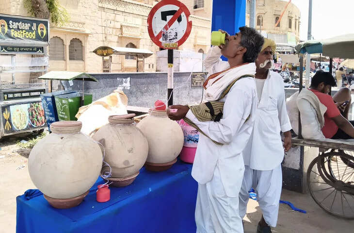 जैसलमेर में प्रचंड गर्मी का प्रकोप, गर्म हवाओं के थपेड़ों से जनजीवन प्रभावित