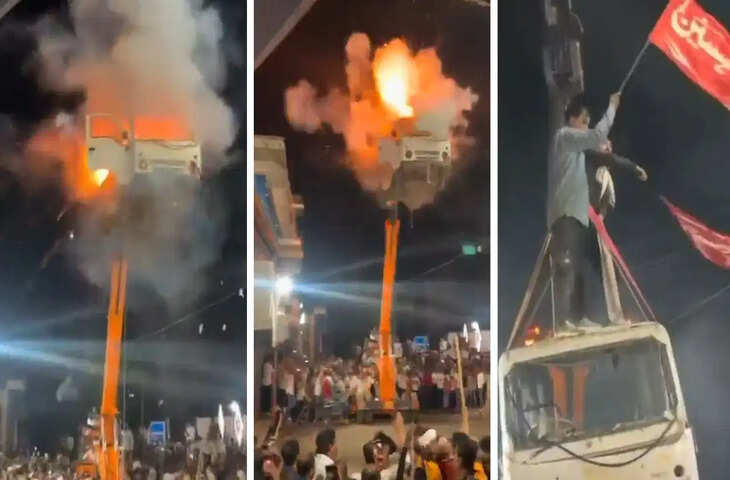 उज्जैन में मोहर्रम जुलूस के दौरान खतरनाक स्टंट का वीडियो वायरल, जांच में जुटी पुलिस
