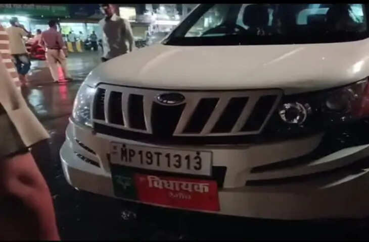 सतना में यातायात पुलिस का विशेष अभियान: पूर्व विधायक ऊषा चौधरी की गाड़ी से हूटर और पदनाम प्लेट जब्त