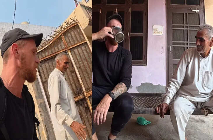 भारतीय गांव में ब्रिटिश टूरिस्ट को मिला अपार प्यार, वायरल वीडियो ने जीता दिल