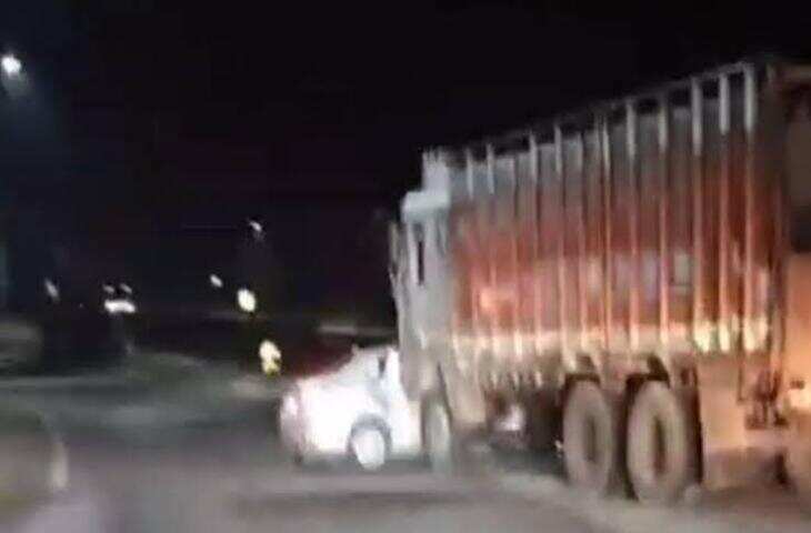 चूरू में भीषण सड़क हादसा, फुटेज में देंखे एक ही परिवार के 5 सदस्यों और ड्राइवर की मौत; 9 महीने की बच्ची गंभीर घायल