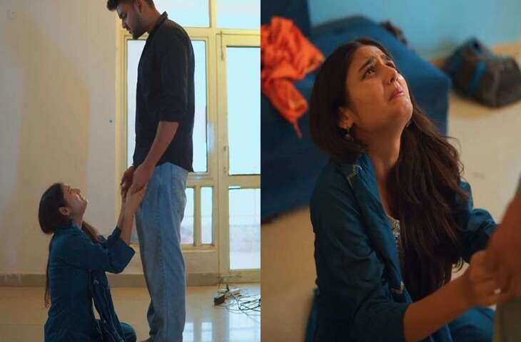 लड़की गिड़गिड़ाई, हाथ जोडे पैर पकडे फिर भी नहीं माना लडका, Video में देखे मजेदार लव स्टोरी&nbsp;