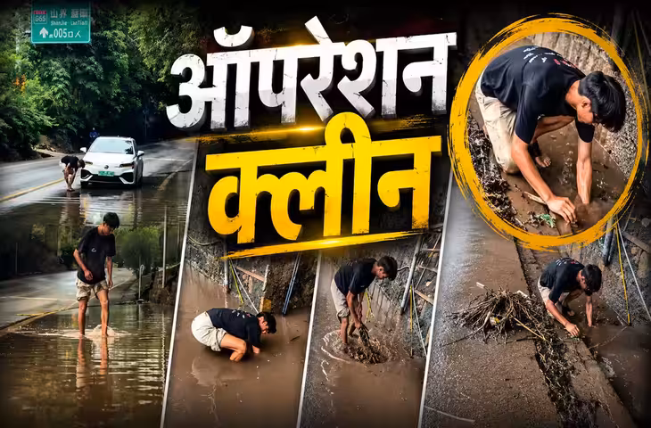 Viral Video: सड़क पर भरा था पानी, युवक ने कार रोककर खुद साफ किया रास्ता, वीडियो देख आप भी करने लगेंगे तारीफ़&nbsp;