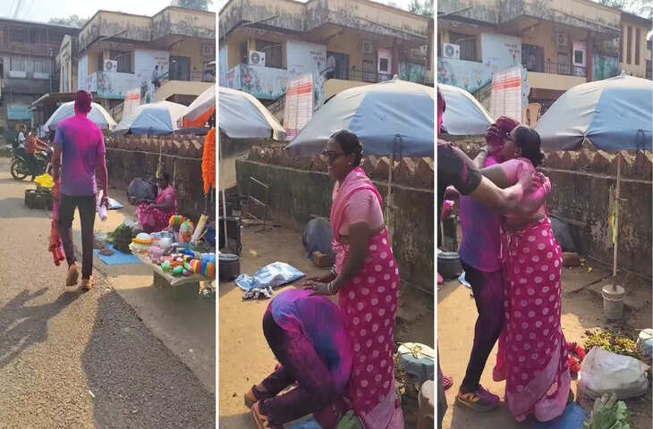 &lsquo;मां, CRPF में सिलेक्शन हो गया&rsquo;, सड़क किनारे सब्जी बेच रही मां के पैरों में गिरकर रो पड़ा बेटा