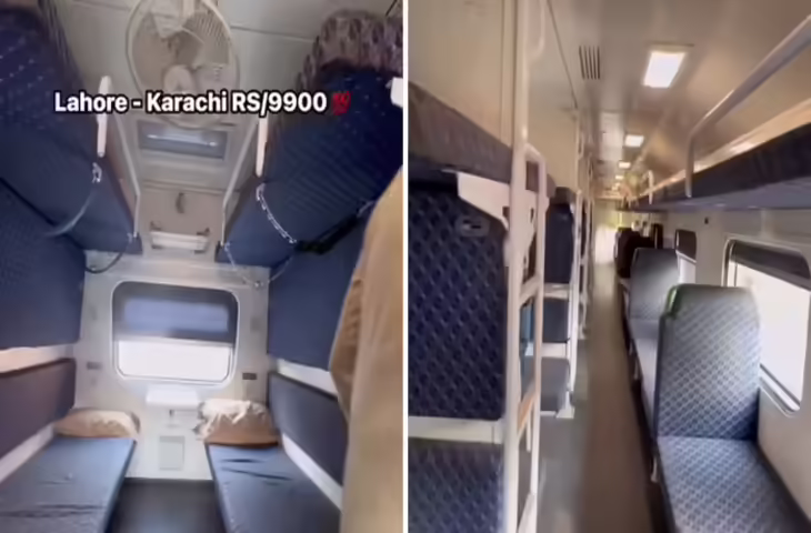 पाकिस्तान की प्रीमियम लग्जरी ट्रेन की तस्वीरें वायरल, अंदर का नजारा देख भारतीयों की प्रतिक्रिया- &ldquo;ये AC है तो जनरल कैसा होगा?&rdquo;
