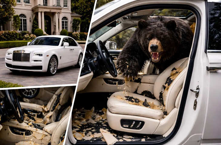 कैलिफोर्निया में &lsquo;भालू बनाम बीमा धोखाधड़ी&rsquo; का खुलासा, लग्जरी कारों को नुकसान पहुंचाकर ठगा गया इंश्योरेंस