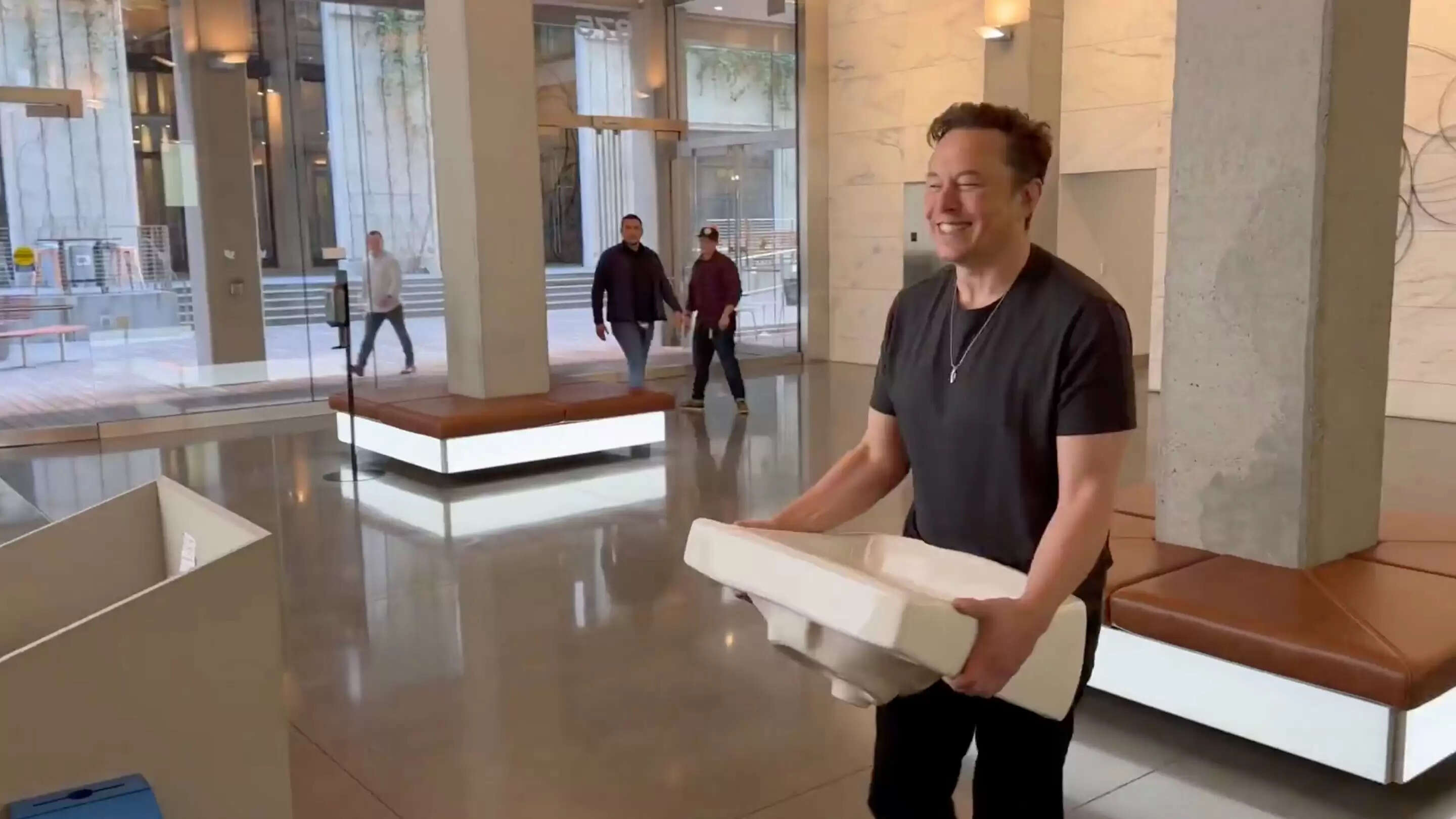 Elon Musk Reached Twitter Office With A Wash Basin In His Hand, Wrote