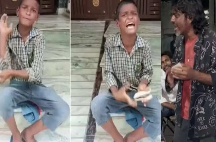 राजू कलाकार का &lsquo;प्रो वर्जन&rsquo; निकला ये बच्चा, पत्थर बजाकर निकाली तगड़ी धुन