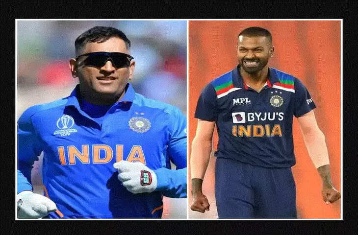 Ms Dhoni  Hardik Pandya 111111