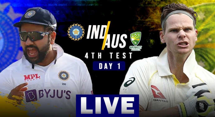 IND vs AUS 4th Test Day 1 Live Score