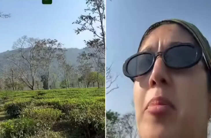 असम के हरे-भरे टी गार्डन की मनमोहक झलक, निया पटेल ने दिखाया प्रकृति और मेहनत का खूबसूरत संगम