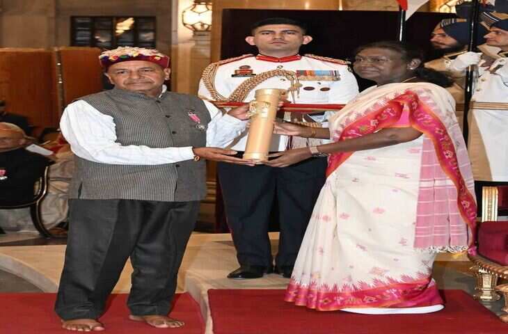 &lsquo;एप्पल मैन&rsquo; को पद्म श्री पुरस्कार से सम्मानित किया गया